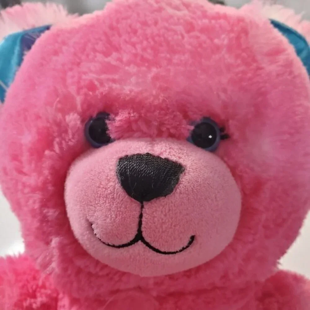 BABW Build-A-Bear Pink Fuchsia Donut Sprinkle Teddy Bear‎ Plush 16